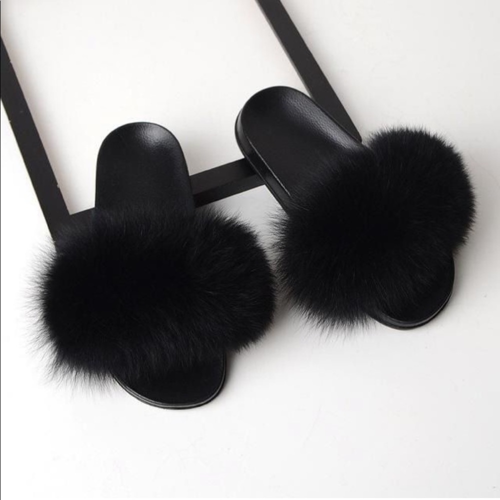 Authentic Fox Fur Sandals/Slipper